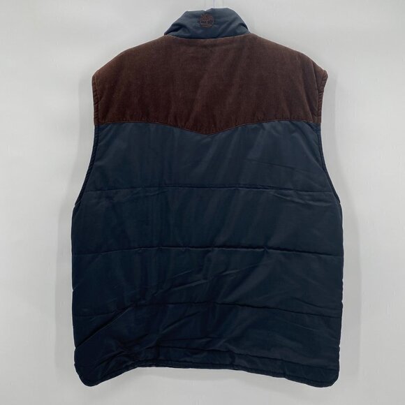 Timberland Vest Jacket Men’s XL Brown/Navy - Picture 2 of 10